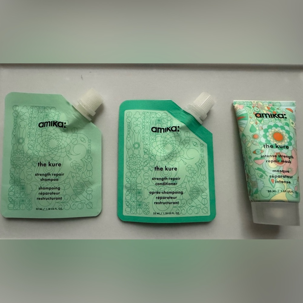 Amika - The Kure - Strength Repair - Shampoo, Conditioner and Mask